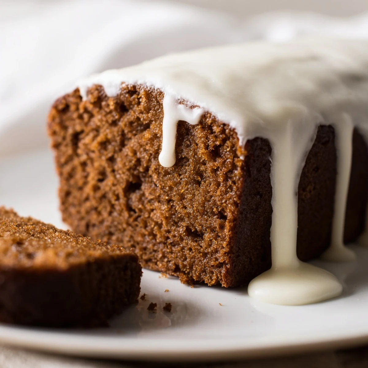 Gingerbread Loaf Lemon Glaze