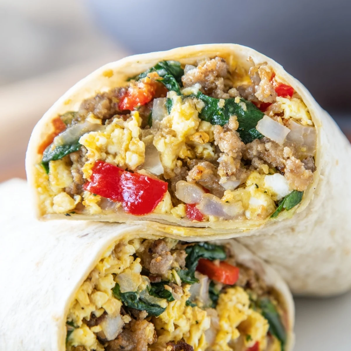 Warm Make-Ahead Breakfast Burritos wrapped in foil with melted cheddar and salsa on the side.