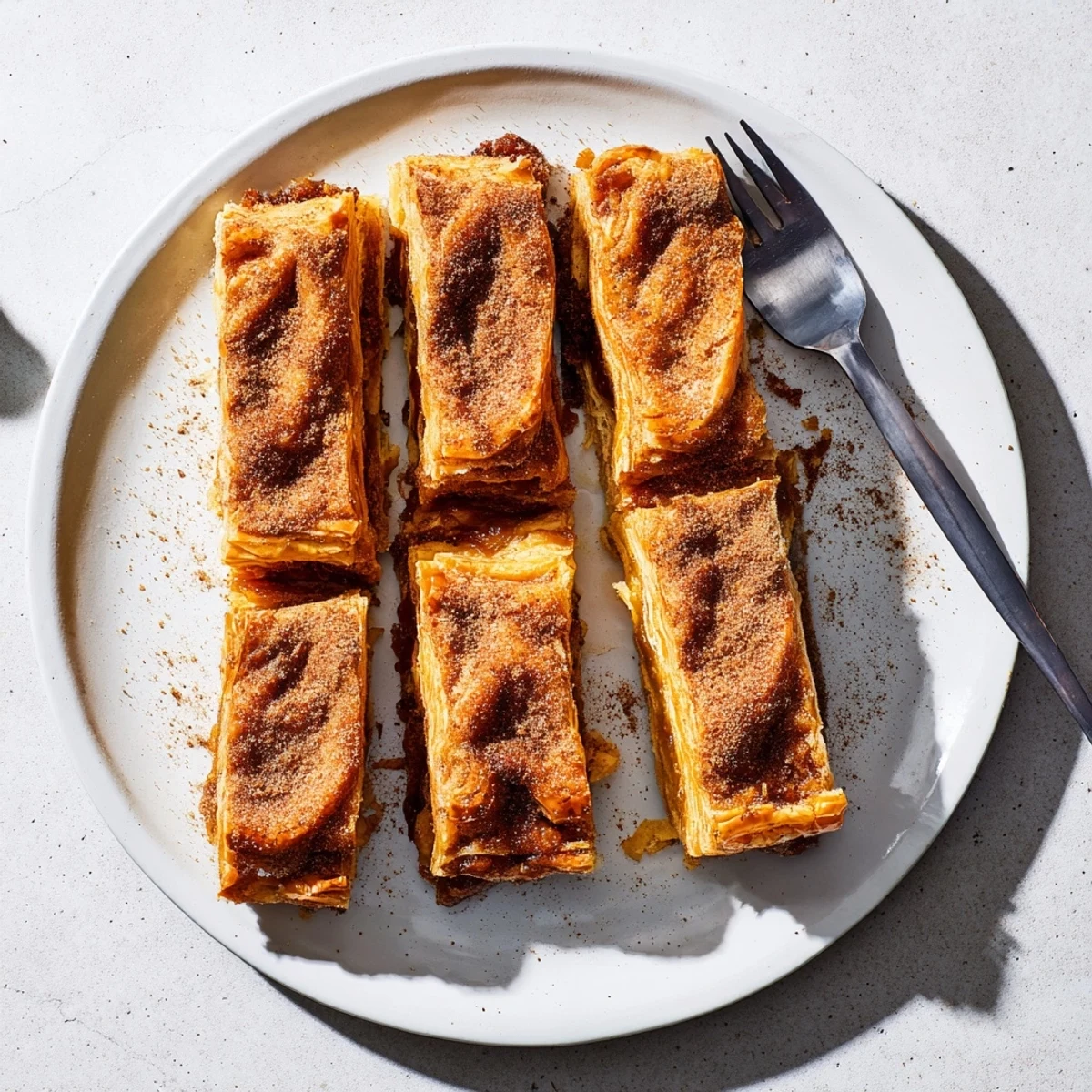 Flaky puff pastry pockets oozing with creamy caramel dulce de leche filling